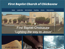 Tablet Screenshot of fbcchickasaw.com